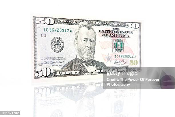 us fifty dollar bill - 50 dollar bill stock-fotos und bilder