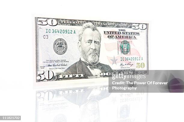 us fifty dollar bill - nota de cinquenta dólares americanos - fotografias e filmes do acervo