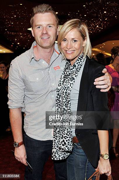 James Midgley and Jenni Falconer attend the "Red Riding Hood" gala screening at Empire Leicester Square on April 7, 2011 in London, England.