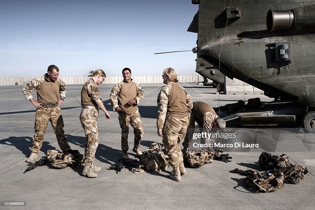 MERT Deliver Casualties At The Camp Bastion Hospital