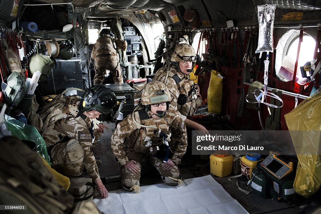 MERT Deliver Casualties At The Camp Bastion Hospital