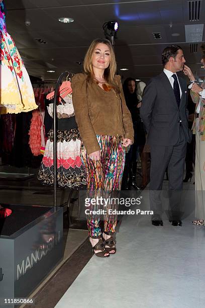 Amaia Montero attends Moda Tendencias photocall at El Corte Ingles store Castellana street on April 7, 2011 in Madrid, Spain.