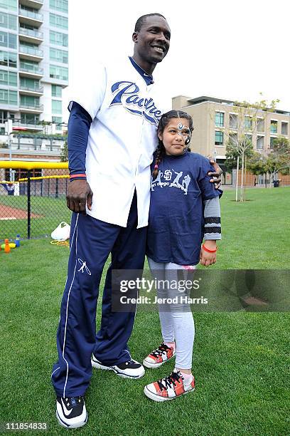 Orlando Hudson and the C.A.T.C.H. Foundation host a day at the park at PETCO Park on April 7, 2011 in San Diego, California.