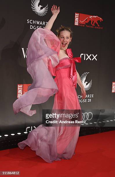 Lotte Flack arrives for the 'new faces award' 2011 at the bcc on April 7, 2011 in Berlin, Germany.