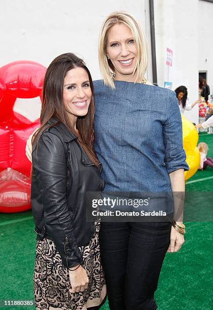 Target Mommy Ambassador Soleil Moon Frye and Lucky Editor and Chief Brandon Holley attend Lucky Magazine celebrates the launch of Lucky Kids Magazine...