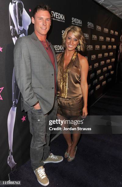 Television personalities Vienna Girardi and Kasey Kahl attend SVEDKA Vodka's A Night Of A Billion Reality Stars Premiere Event at Lexington Social...