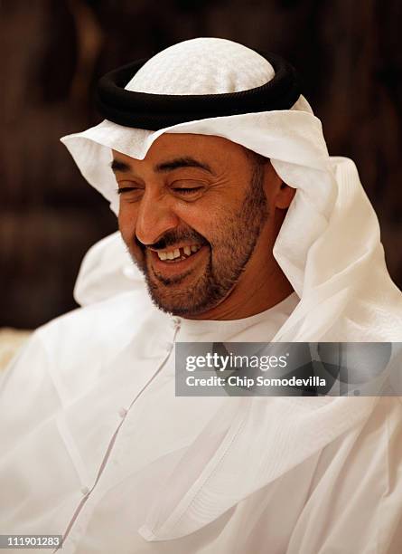 Mohammed bin Zayed bin Sultan Al Nahyan, the Crown Prince of Abu Dhabi and Deputy Supreme Commander of the United Arab Emirates Armed Forces, meets...