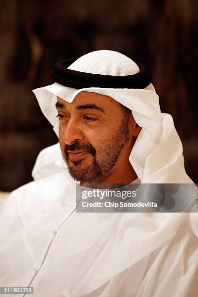 Mohammed bin Zayed bin Sultan Al Nahyan, the Crown Prince of Abu Dhabi and Deputy Supreme Commander of the United Arab Emirates Armed Forces, meets...