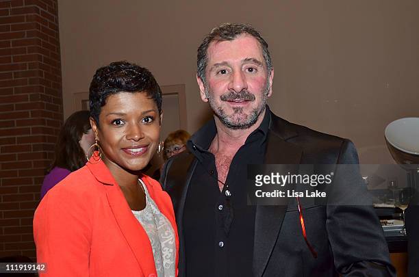 Lynette Townes and Ralph Rucci at the PIFA runway show honoring Philadelphia native and designer Ralph Rucci presented by Philadelphia Style at...