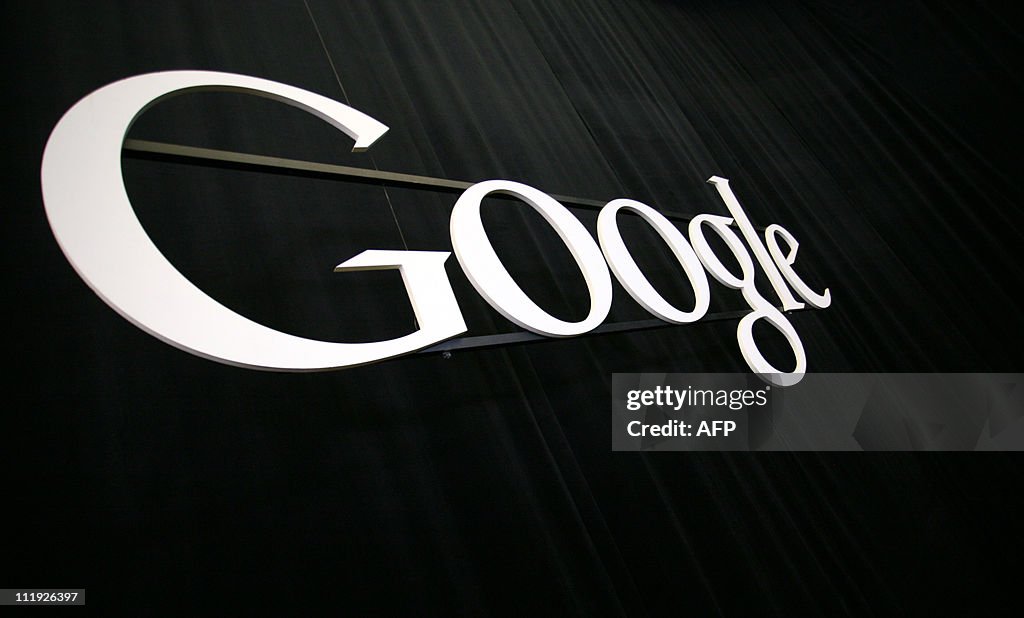 The Google logo at the Google headquarte