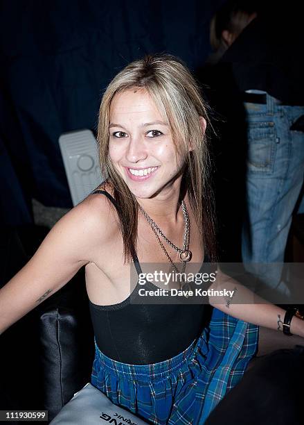 Natalie Kenly attends the kick off party for Fridays at Dragonfly hosted by Juice Entertainment's Tommy D on April 8, 2011 in Carlstadt, New Jersey....