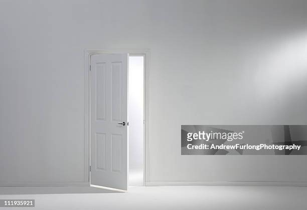 open door - house entrance interior stock pictures, royalty-free photos & images