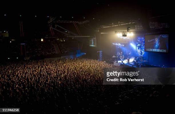 General view of atmosphere as Nick & Simon perform on stage at Ahoy on April 9, 2011 in Rotterdam, Netherlands.