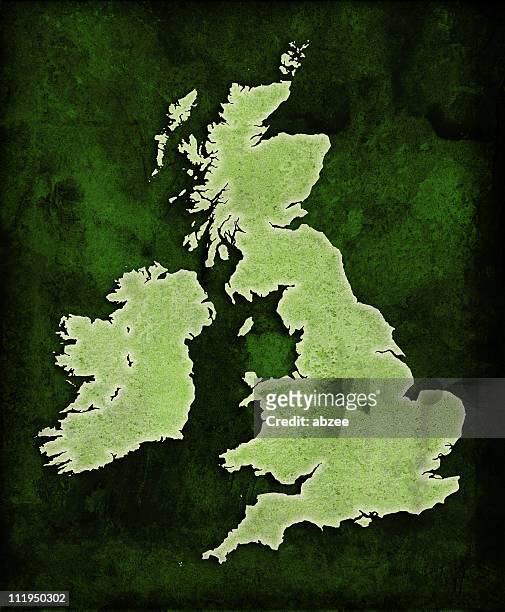 grüne welt-karte, vereinigtes königreich - ireland map stock-fotos und bilder