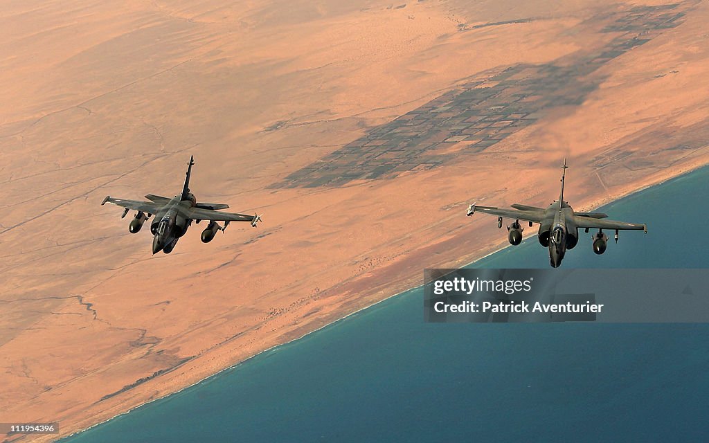 French Air Force Refueling C.135 Enforcing The No-Fly Zone On Libya