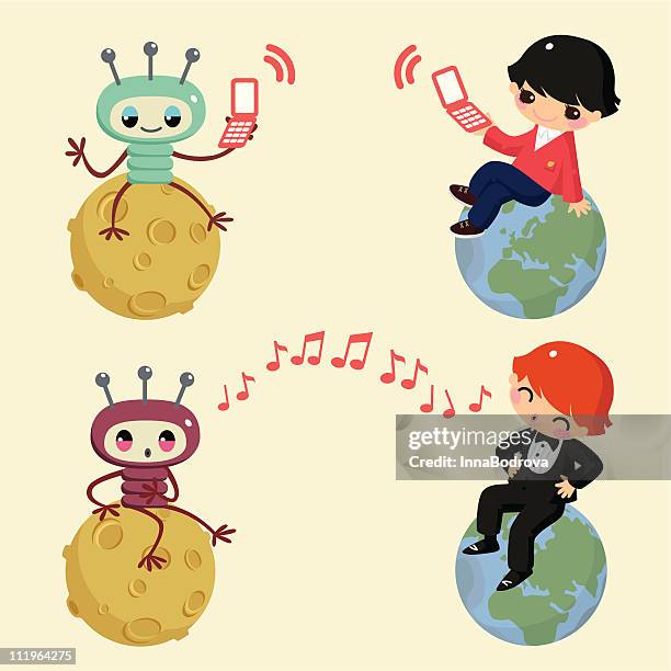 common connections_one - man whistling stock illustrations