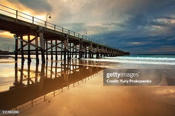 coffs harbour jetty - ports nsw stock pictures, royalty-free photos & images