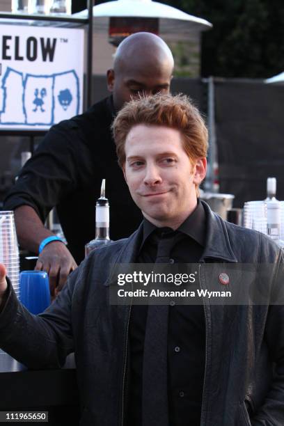 Robot Chicken Co-Creator/Exective Producer Seth Green attends the 42 Vodka celebration for the 100th episode of Robot Chicken on April 9, 2011 in Los...