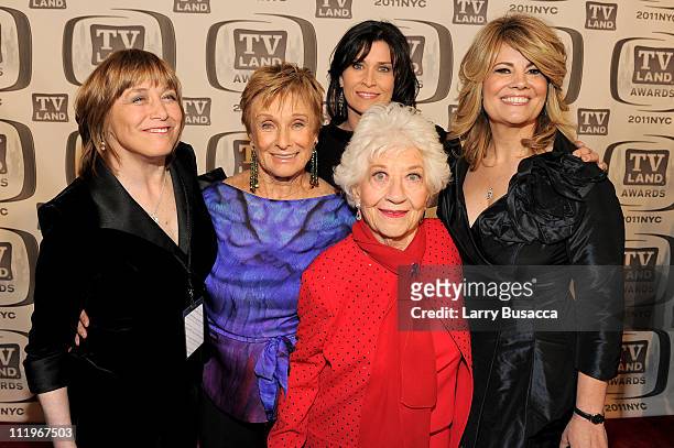 Geri Jewell. Cloris Leachman, Nancy McKeon, Charlotte Rae and Lisa Whelchel attend the 9th Annual TV Land Awards at the Javits Center on April 10,...