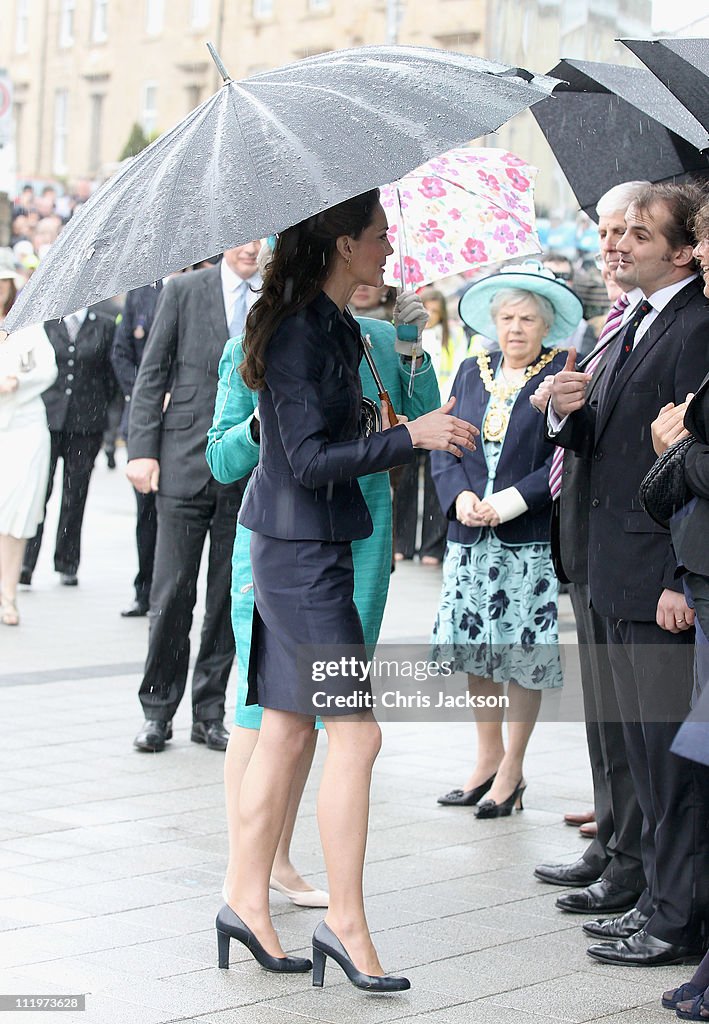 Prince William And Kate Middleton Visit Darwen