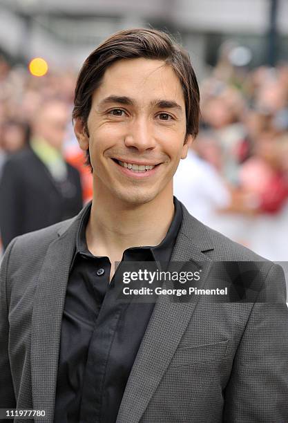 Actor Justin Long arrives at "The Conspirator" Premiere held at Roy Thomson Hall during the 35th Toronto International Film Festival on September 11,...