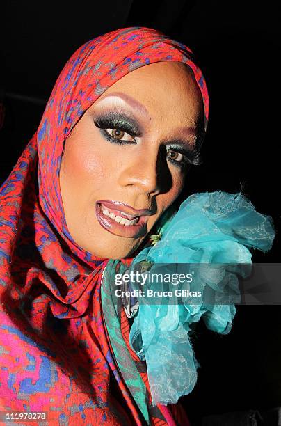 Raja from "RuPaul's Drag Race" poses at the new nightclub "Club Rockit" at District 36 on April 10, 2011 in New York City.