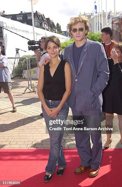 Heath Ledger & Berenice Bejo during Deauville 2001 - The A Knight's Tale Premiere at Centre International Deauville - C.I.D in Deauville, France.