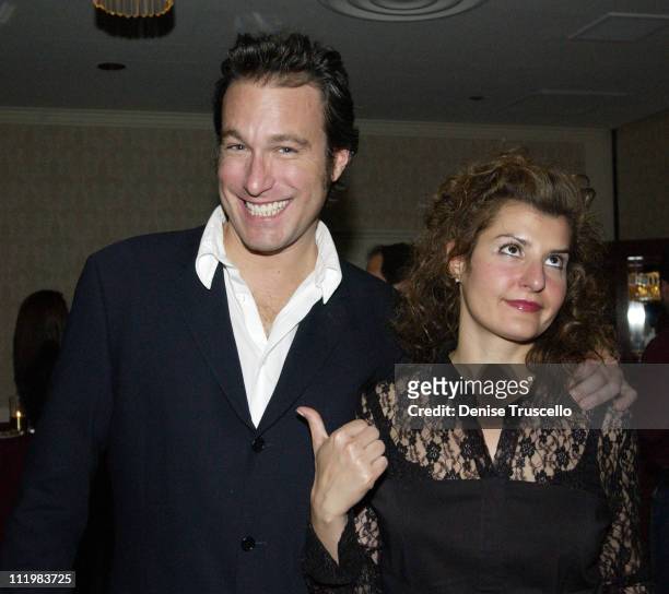 John Corbett & Nia Vardalos during 2002 Showest - "My Big Fat Greek Wedding" Screening After - Party at Ballys Hotel in Las Vegas, Nevada, United...