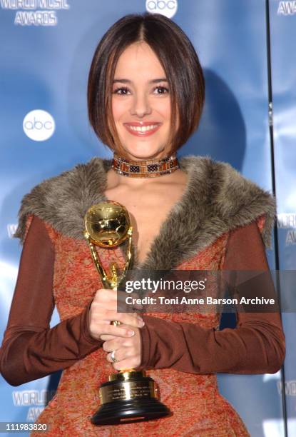 Alizee during World Music Awards 2002 - Press Room at Monte-Carlo Sporting Club in Monte-Carlo, Monaco.