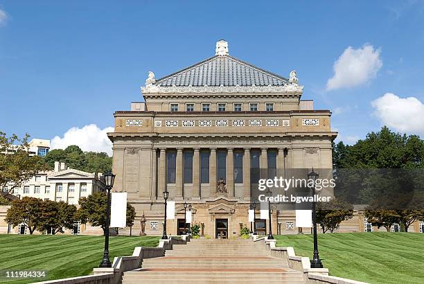soldiers and sailors memorial building - pittsburgh stock pictures, royalty-free photos & images