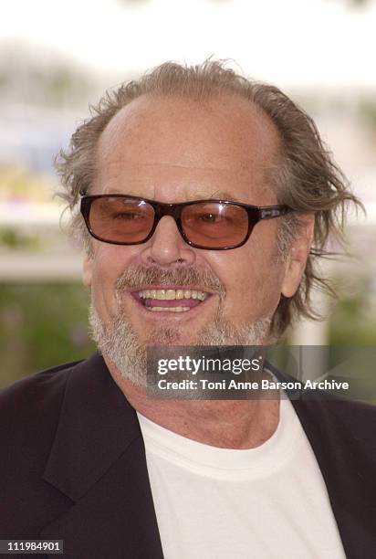 Jack Nicholson during Cannes 2002 - "About Schmidt" Photo Call at Palais des Festivals in Cannes, France.