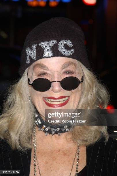 Sylvia Miles during "Sinatra: His Voice. His World. His Way." - Opening Night at Radio City Music Hall at Radio City Music Hall in New York City, New...