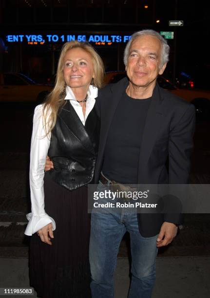 Ricky Lauren and Ralph Lauren during "Sinatra: His Voice. His World. His Way." - Opening Night at Radio City Music Hall at Radio City Music Hall in...