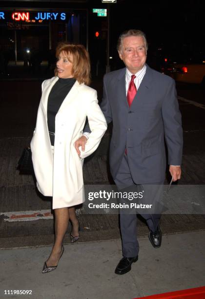 Joy Philbin and Regis Philbin during "Sinatra: His Voice. His World. His Way." - Opening Night at Radio City Music Hall at Radio City Music Hall in...