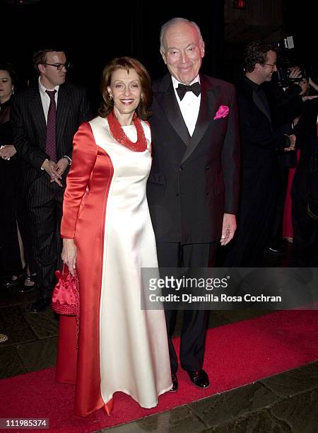 Evelyn Lauder and Leonard Lauder during 2003 Whitney Museum of American Art Gala, Celebrating Ellsworth Kelly's 80th Birthday at Whitney Museum of...