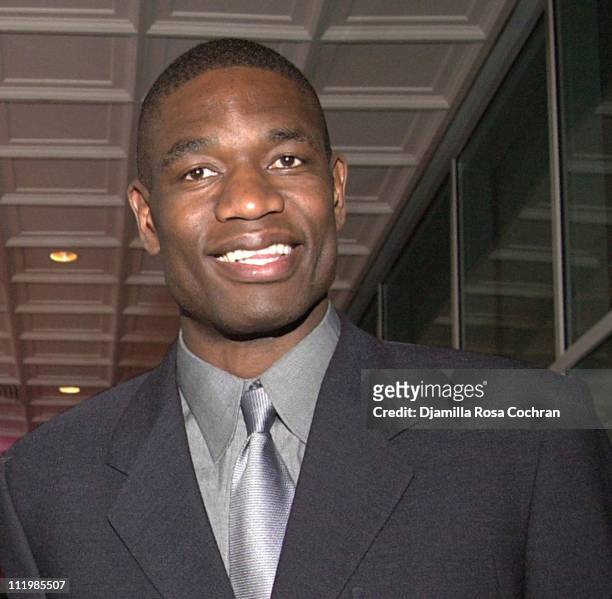 Dikembe Mutombo during 2002 Awards For Business Excellence at Chelsea Piers in New York City, New York, United States.