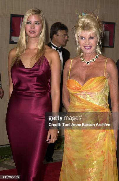 Ivana Trump with daughter Ivanka Trump during Red Cross Ball 2002 - Arrivals / Bal de la Croix Rouge 2002 - Arrivals at Monte-Carlo Sporting Club in...