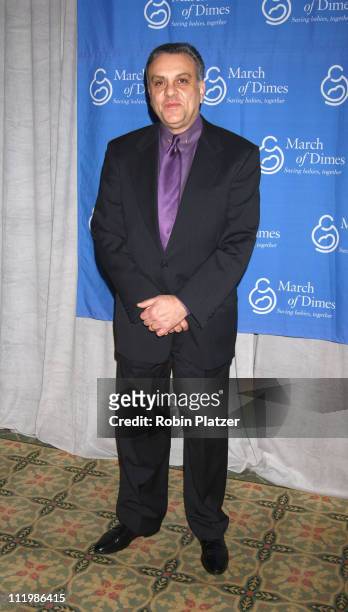 Vincent Curatola during The March of Dimes Fraternity of Chefs Benefit Dinner at The Pierre Hotel in New York City, New York, United States.