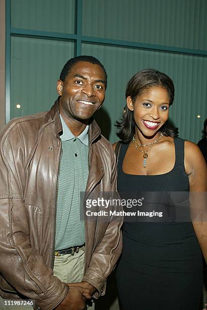 Carl Lumbly and Merrin Dungey during Behind The Scenes Of "Alias" at ATAS in North Hollywood, CA, United States.