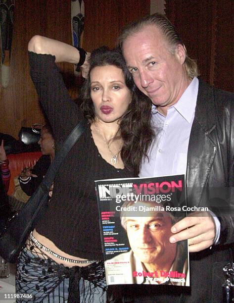 Jaid Barrymore and Jackie Martling during Celebration of the Launch of Indievision Magazine at Sugar in New York City, New York.