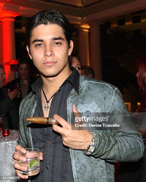 Wilmer Valderrama during The Zino Platinum Cigar Party Hosted By Naomi Campbell at The Bellagio Hotel And Casino in Las Vegas, Nevada, United States.