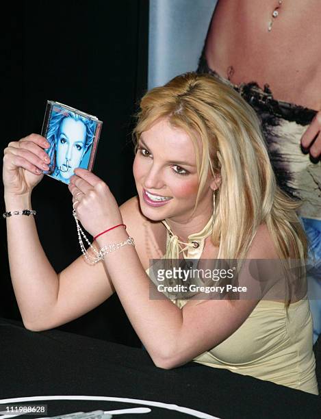 Britney Spears during Britney Spears' New Album "In The Zone" CD Signing at Virgin Mega Store in New York City, New York, United States.