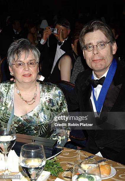 Stephen King and wife Tabitha King during The 54th Annual National Book Awards Ceremony and Benefit Dinner at The Marriott Marquis Hotel in New York...