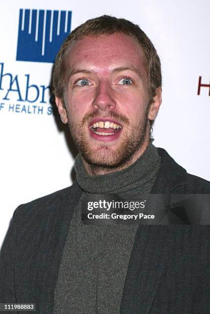 Chris Martin of Coldplay during Third Annual Music Has Power Awards Hosted by Gwyneth Paltrow at Stanley H. Kaplan Penthouse, Lincoln Center in New...