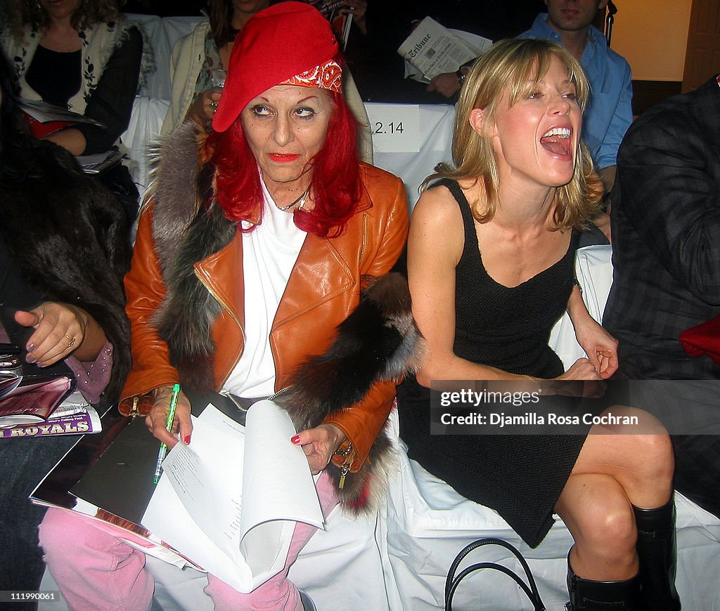 Mercedes-Benz Fashion Week Fall 2003 Collections - Chaiken - Front Row