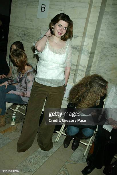 Heather Matarazzo during Jill Stuart 2003 Fall Collection attendees at Astor Hall NY Public Library in New York, NY, United States.