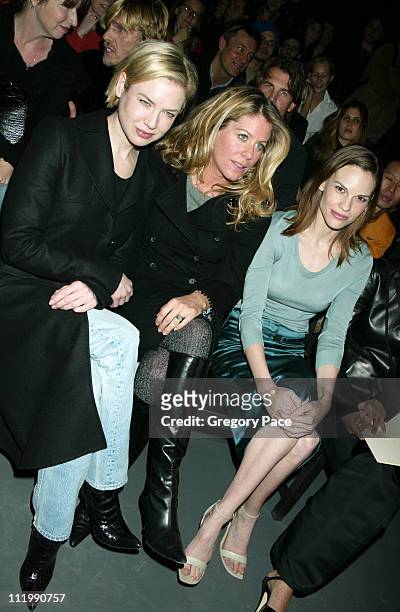 Renee Zellweger, Marci Klein and Hilary Swank