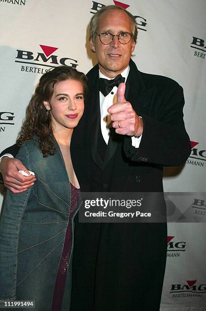 Chevy Chase and daughter, Caley during BMG Grammy After Party Arrivals at Gotham Hall in New York, NY, United States.