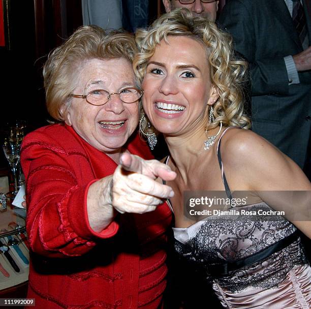 Dr. Ruth Westheimer and Anna Malova wearing Chopard jewelry