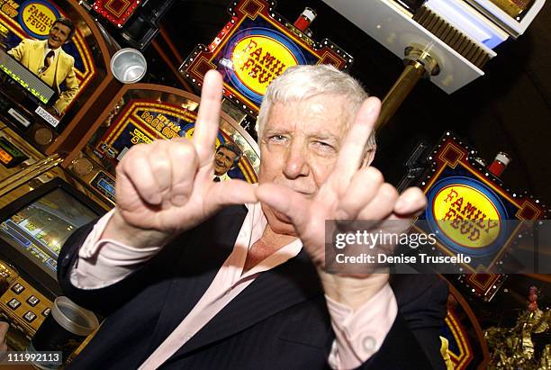 Richard Dawson during Richard Dawson Launches New Family Feud Video Slots at MGM Grand Hotel in Las Vegas, Nevada, United States.